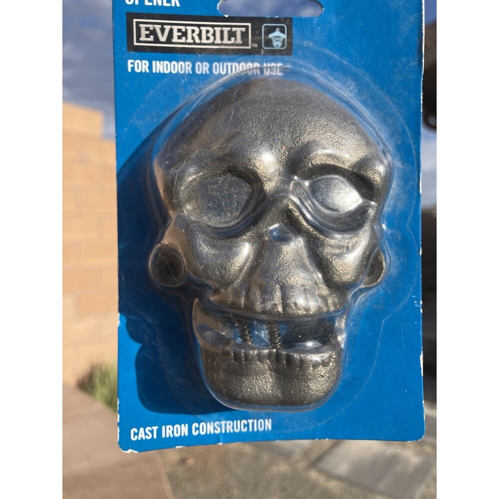 Everbilt Skull Bottle Opener Cast Iron New